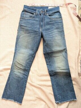 Imogene + Willie Ada Jeans Mid Rise Stretch Raw Hem Short Inseam!